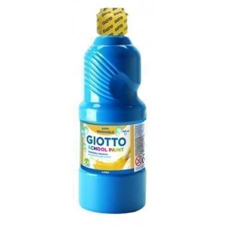 Giotto Cyan Washable Tempera Bottle 500Ml. 535315
