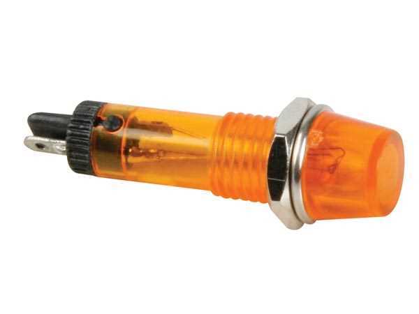 Round 8mm Panel Control Lamp 220v Amber