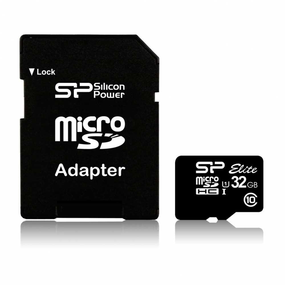 Silicon Power Elite Memory Card 32 Gb Microsdhc C.