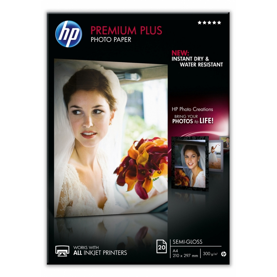 Fotopapier Hp Premium Plus A4 20stück 210x297mm Seidenmatt