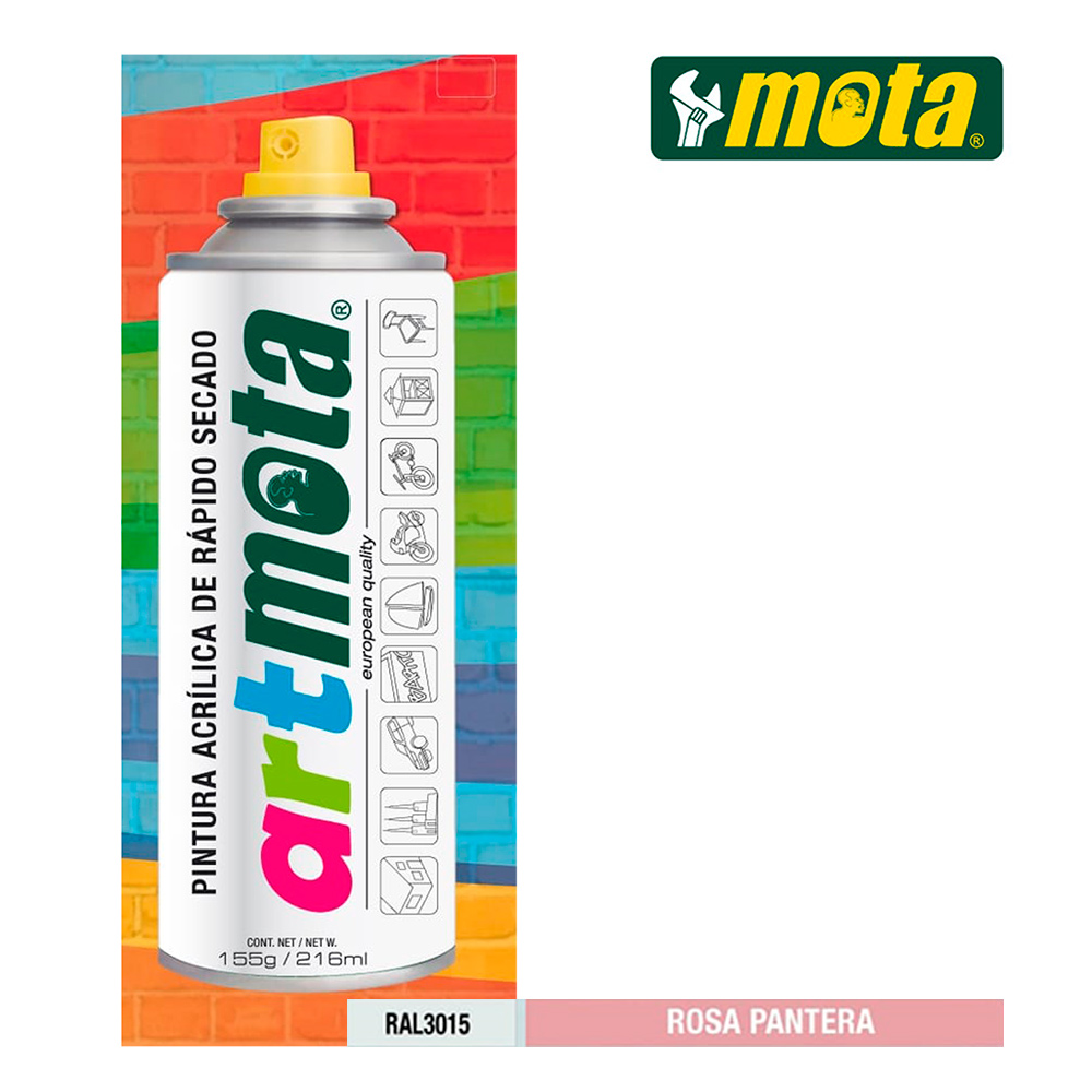 Spray Rosa Pantera Ral3015 216ml Mota La21