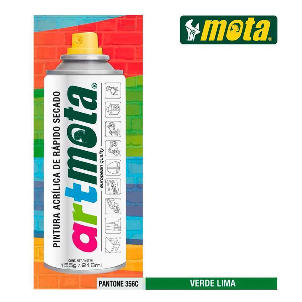 Spray Verde Lima Pantone 356c 216ml Mota La17
