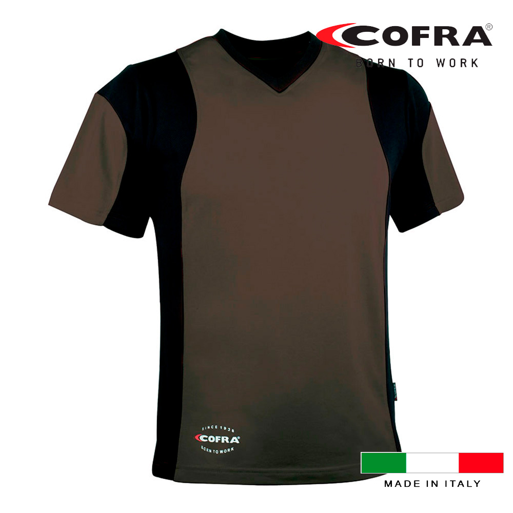 T-shirt Cofra Java Castanho / Preto - Tamanho M