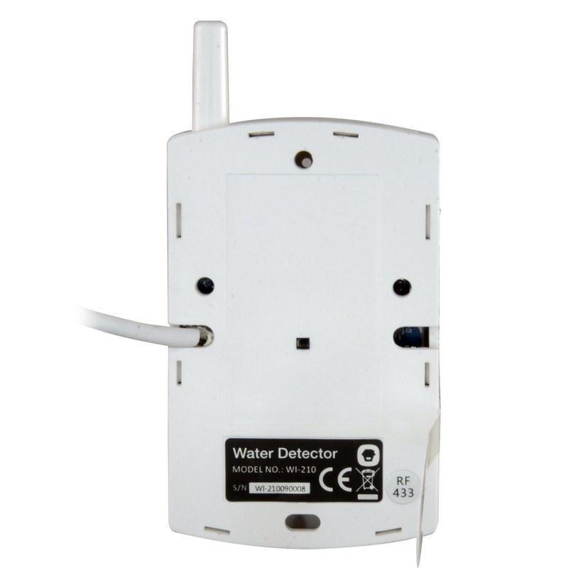 Detetor de Inundação - Sem Fios - Antena Externa - Indicador LED de Carga de Bateria Baixa - Sonda C