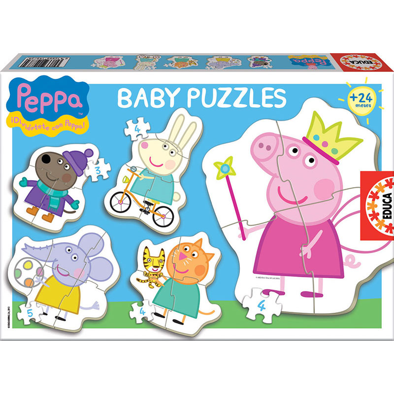 Set de 5 Puzzles Baby Peppa Pig Educa