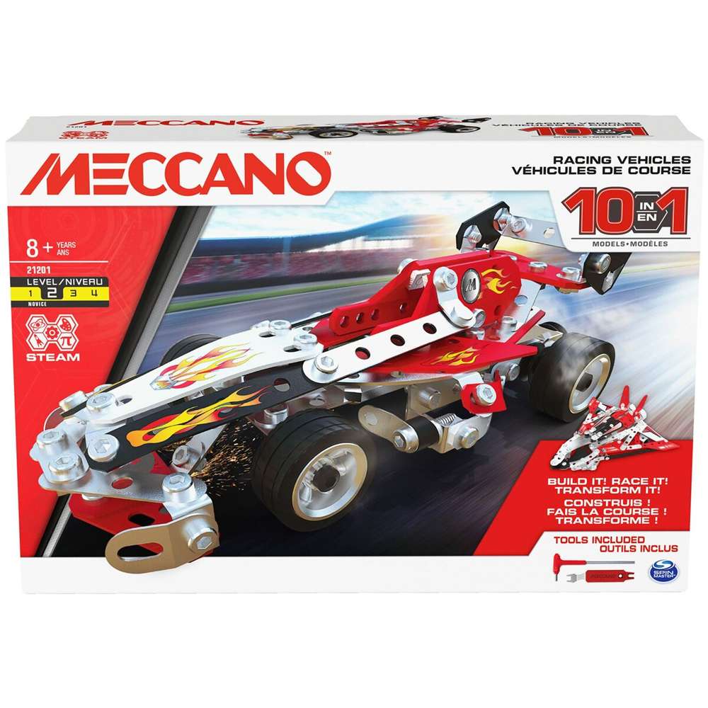 Jogo de Construção Meccano Racing Vehicles 10 Models 