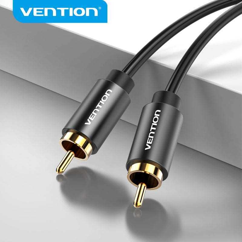 Rca Audio Cable 1m Vention Vab-R09-B100 Black Metal