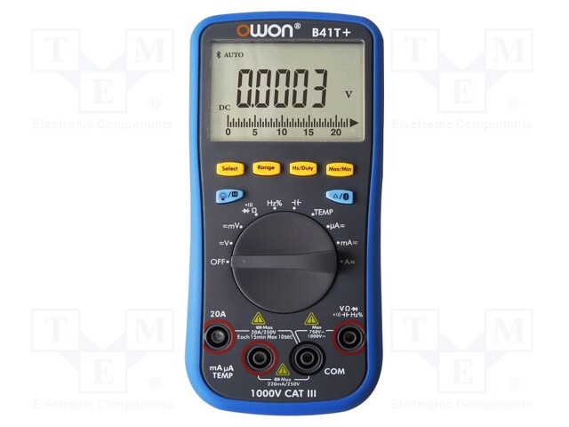 Multímetro Digital, Bluetooth, Lcd, 4,5 Dígitos (22000), 3x/S