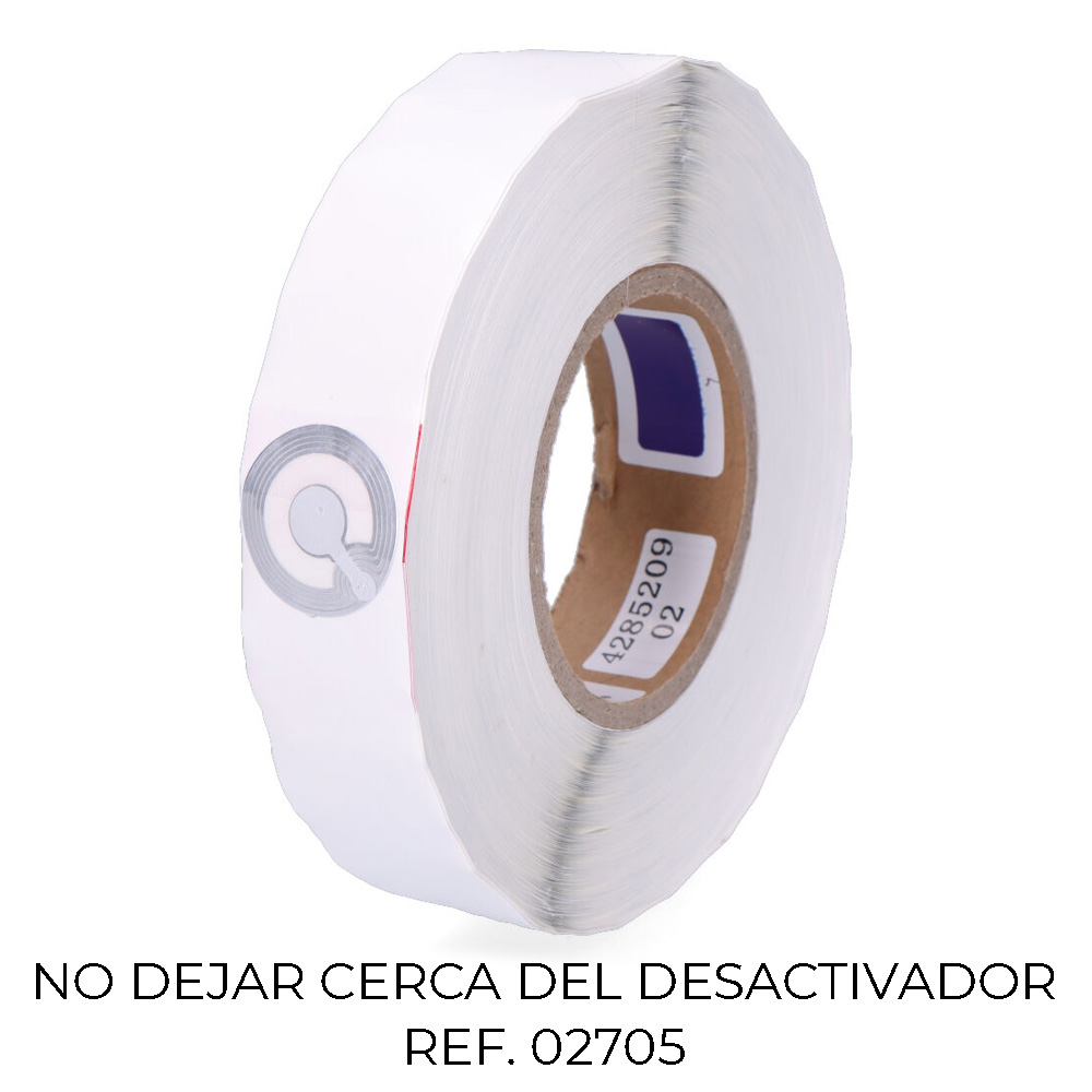 Pack 2000 Etiquetas Anti-Roubo Circulares 2900 33mm 7666078 Checkpoint