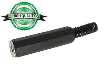 6.35mm Plastic Boot Nickel Female Jack Connector .