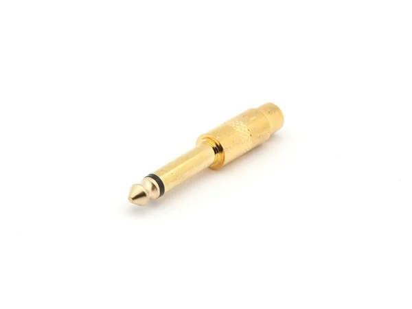 Adaptador Jack 6,3mm Macho Mono - 1 Rca Femea