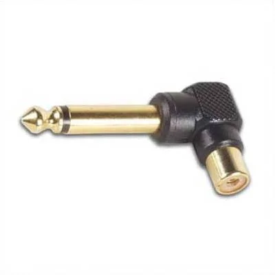 Adaptador Jack 6,3mm Macho Mono - 1 Rca Femea