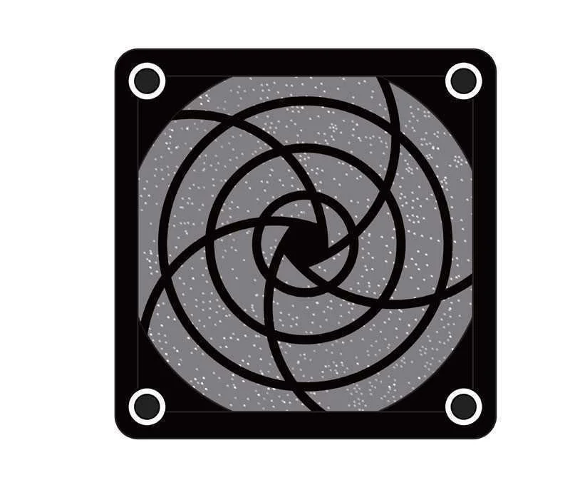 Grelha Protectora Com Filtro Ventoinha 80x80mm
