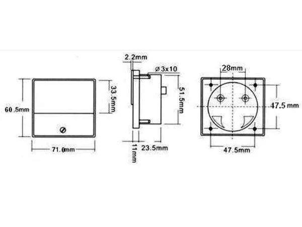 Amperimetro Painel 15a Dc (40 X 40mm)