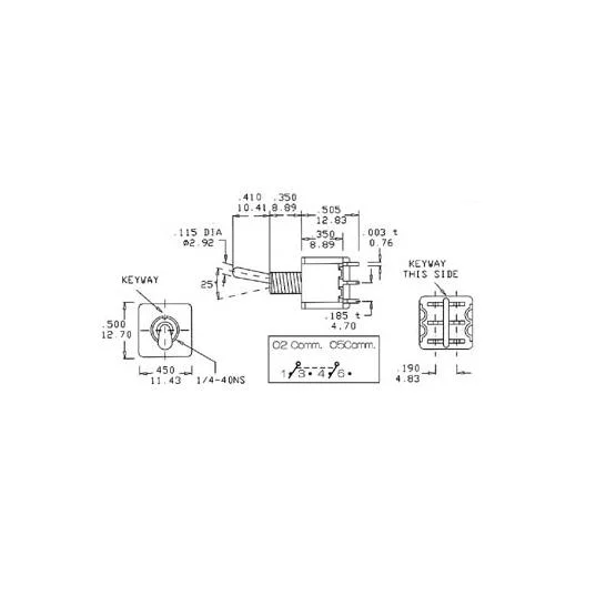 Interruptor Toggle Vertical - On-On