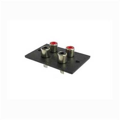 Ficha 2 Rca Femea + 2 Rca Femea Com Painel