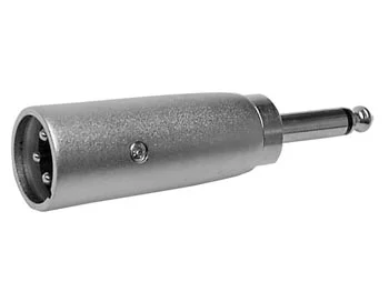 Adaptador Xlr Macho 3 Pinos Para Jack 6.35 Macho
