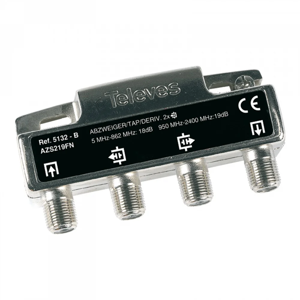 Derivador 2D 18Db 5-2400Mhz Telev&eacute;s