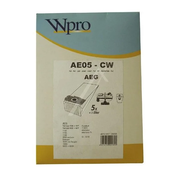 Establecer Bolsas de Aspiradora de 10 Aeg/Electro.