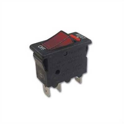 Interruptor Luminoso Rojo Con Reset 250v 3a