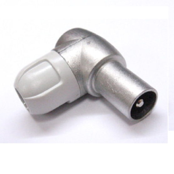 Ficha Rf Macho Metal 90