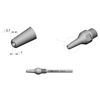 Ponta Para Dessoldador 2.7x1mm Jbc