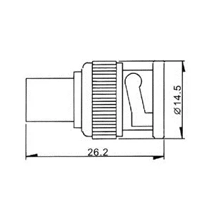 Clavija Bnc Macho 75r Lila