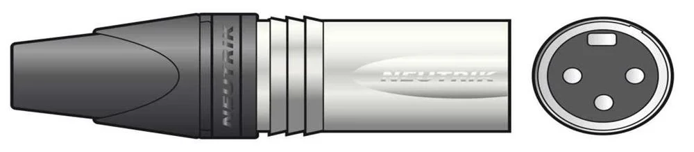 Neutrik&acirc;&reg; Nc3mxx 3-Pole Xlr Line Plug, Bulk