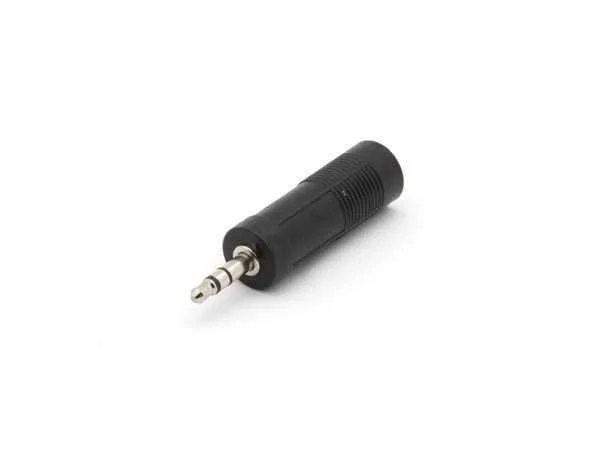 Female 6.35mm Stereo Jack To Male 3.5mm Stereo Jack