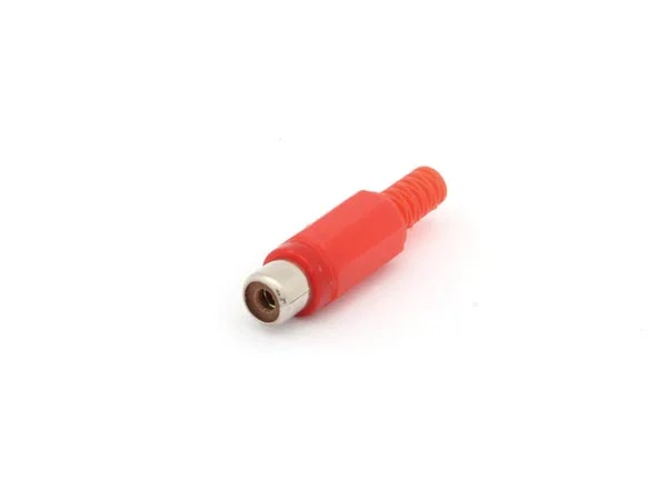 Enchufe Rca Hembra - Rojo