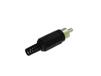 Conector Rca Macho - Negro