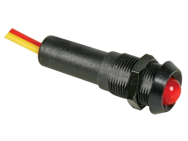 L&aacute;mpara LED Rojo 24v - Marco Negro