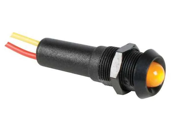L&aacute;mpara LED Amarilla 24v - Marco Negro