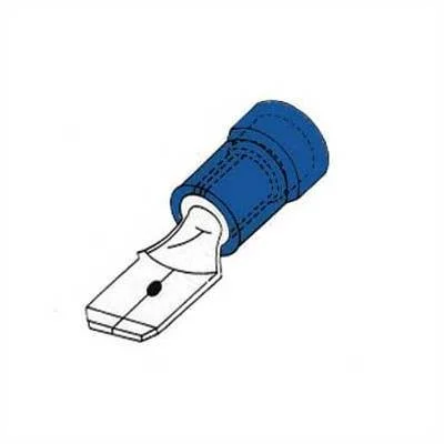 Conector Macho 6.4mm Azul