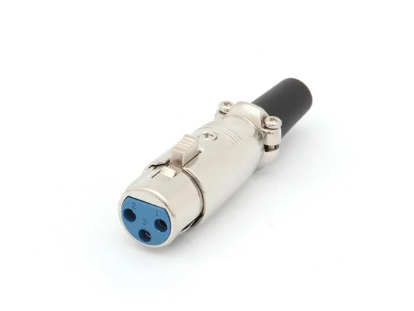Ficha Xlr F&ecirc;mea 3 Pinos Niquel