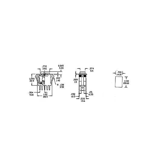 Interruptor Rocker 10a-250v - On-Off -  R.