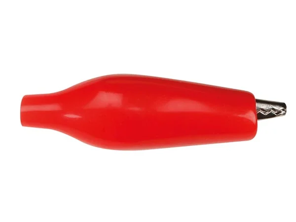 Pinzas de Cocodrilo Aislado Rojo
