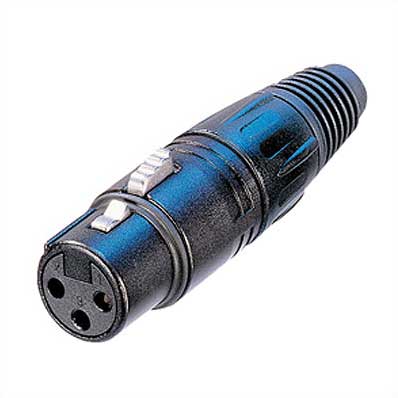 Enchufe Xlr Hembra 3 Pin Neutrik N&iacute;quel