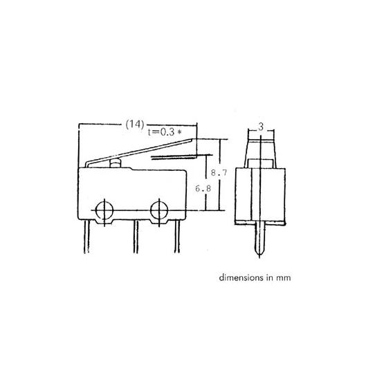 Microinterruptor En Miniatura 3a