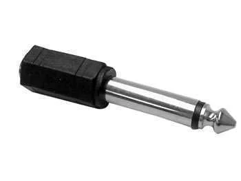 Jack Mono 3.5mm F&ecirc;mea para Jack Mono 6.35mm Macho