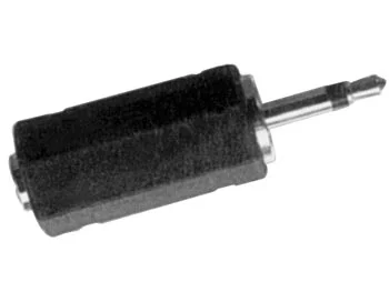 Male 2.5mm Mono Jack To Female 3.5mm Mono Jack