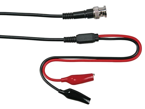 Cable Coaxial 1m - Bnc Macho 2 Pinzas Cocodrilo
