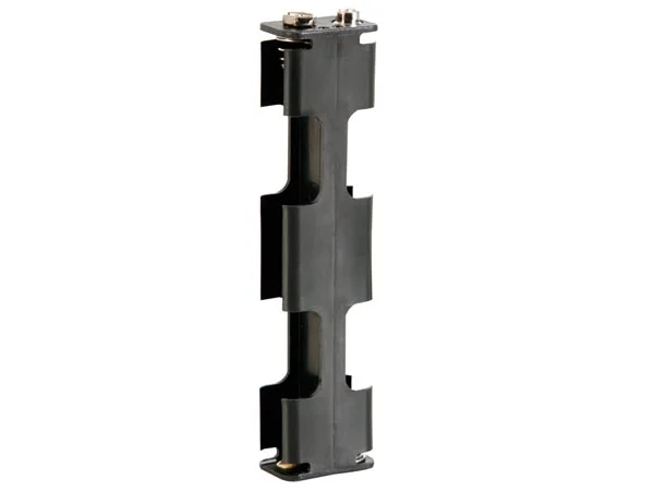 Battery Holder For 4 X Aa-Cell (With Snap Terminals)