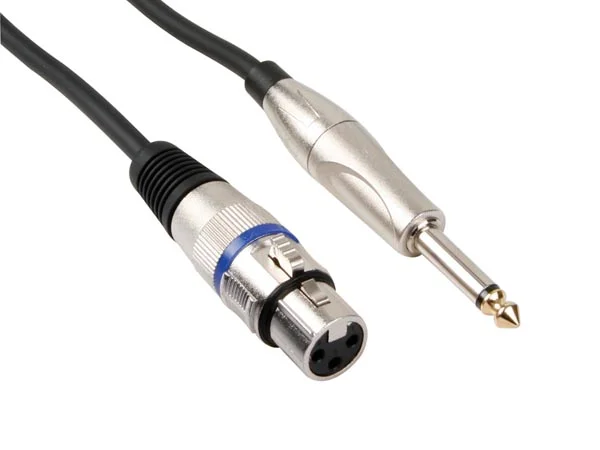Cabo Xlr - Xlr F&ecirc;mea / Ficha 6.35 Mm - Mono - 3 M