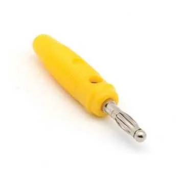 Banana Plug 4mm Conector Amarillo