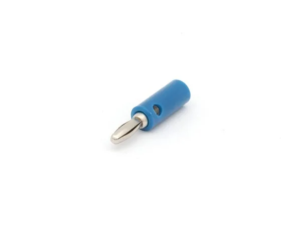 Ficha Banana 4mm Tipo Parafuso - Azul