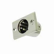 Ficha Xlr Macho 4 Pinos Painel