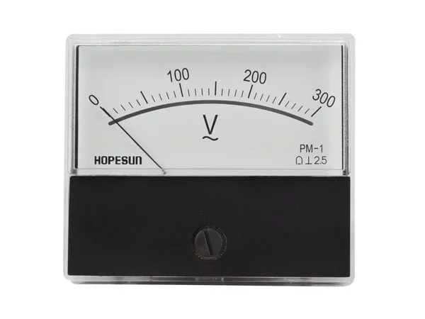 Volt&iacute;metro Anal&oacute;gico Painel 300v Ac 70x60mm