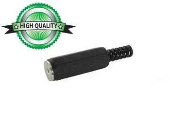 Conectores Jack Hembra de 2,5 Mm - Pl&aacute;stico Negro.