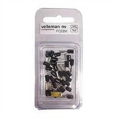 Terminal Ponteira 1.5mm Blindagem Preto